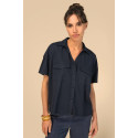 Camicia donna oversize ecosostenibile in lyocell SP514 Spasso