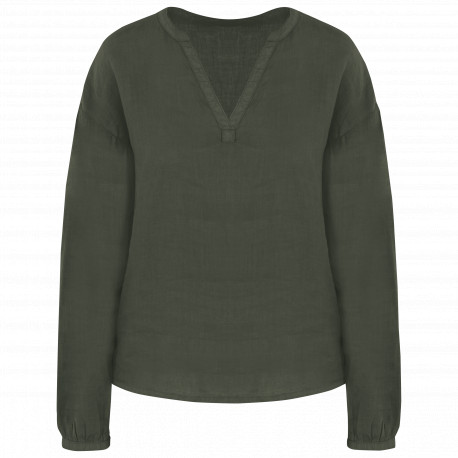 Blusa donna in lino SP524 Spasso