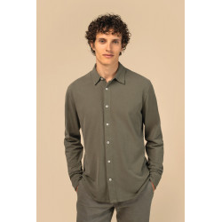 Camicia uomo slavata ecosostenibile in piqué SP529 Spasso