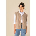 Giacca donna in sherpa senza maniche SP604 Spasso