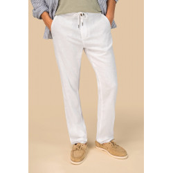 Pantaloni uomo ecosostenibili in lino e cotone bio SP708 Spasso