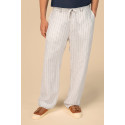 Pantaloni uomo a righe in lino SP715 Spasso