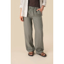 Pantalone donna slavato in lino SP733 Spasso