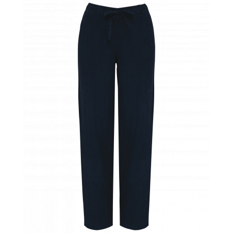 Pantalone donna slavato in lino SP733 Spasso