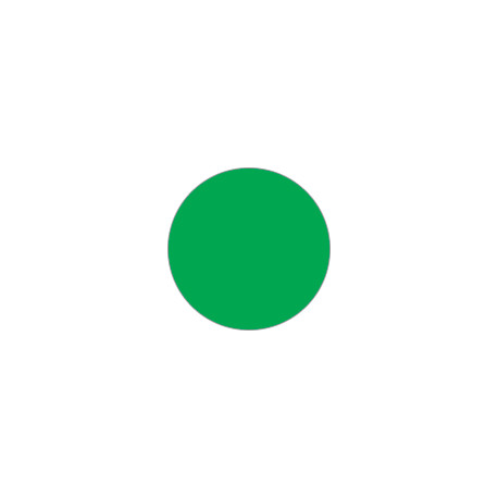 Confezione 20 dischi adesivi SAFE IN in PVC diametro 50 mm col. VERDE