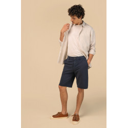 Bermuda uomo slavati ecosostenibili in French Terry SP746 Spasso