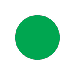 Confezione 20 dischi adesivi SAFE IN in PVC diametro 90 mm col. VERDE