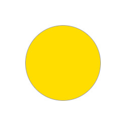 Confezione 20 dischi adesivi SAFE IN in PVC diametro 90 mm col. GIALLO