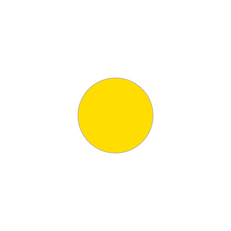 Confezione 20 dischi adesivi SAFE IN in PVC diametro 90 mm col. GIALLO