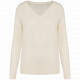 Pullover donna scollo a V ecosostenibile in lyocell SP921 Spasso