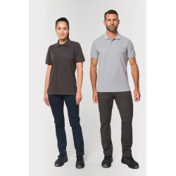 Polo unisex ecosostenibile con tasca sul petto WK206 WK. Designed To Work