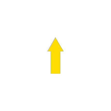 Conf. 20 frecce adesive SAFE IN in PVC dimensioni 100x65 mm col. GIALLO