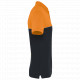 Polo unisex bicolore ecosostenibile maniche corte WK210 WK. Designed To Work