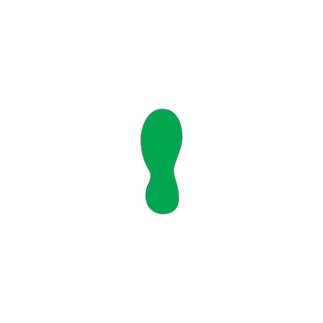 Conf. 20 orme adesive SAFE IN in PVC dimensioni 240x90 mm colore VERDE