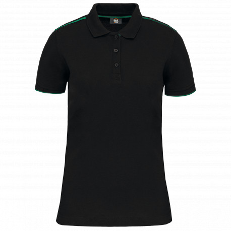 Polo donna Day To Day a contrasto maniche corte WK271 WK. Designed To Work