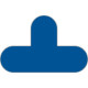Conf. 10 delimitatori ades. pallet a T SAFE IN dim. 300x200mm col. BLU