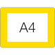 Conf. 10 tasche adesive protettive SAFE IN in PVC f. to A4 col. GIALLO
