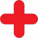 Conf. 10 delimitatori ades. pallet a X SAFE IN dim. 300x300mm col. ROSSO