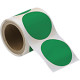 Rotolo da 300 cerchi adesivi col. VERDE diametro mm 100 spess. mm 0,20