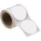 Rotolo da 300 cerchi adesivi col. BIANCO diametro mm 100 spess. mm 0,20
