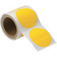 Rotolo da 300 cerchi adesivi col. GIALLO diametro mm 100 spess. mm 0,20