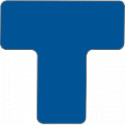 Confezione 20 connettori a "T" poliestere adesivo colore BLU
