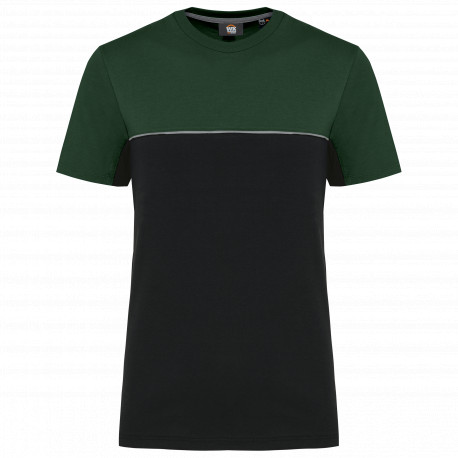 T-shirt unisex bicolore ecosostenibile maniche corte WK304 WK. Designed To Work