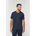 T-shirt ecosostenibile antibatterica con scollo a V uomo WK316 WK. Designed To Work