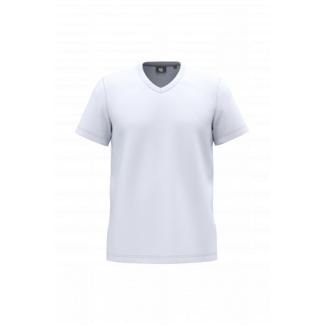 T-shirt ecosostenibile antibatterica con scollo a V uomo WK316 WK. Designed To Work