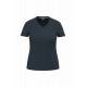 T-shirt ecosostenibile antibatterica con scollo a V donna WK317 WK. Designed To Work
