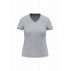 T-shirt ecosostenibile antibatterica con scollo a V donna WK317 WK. Designed To Work
