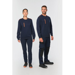 Felpa unisex Day To Day con tasca a zip contrasto WK403 WK. Designed To Work