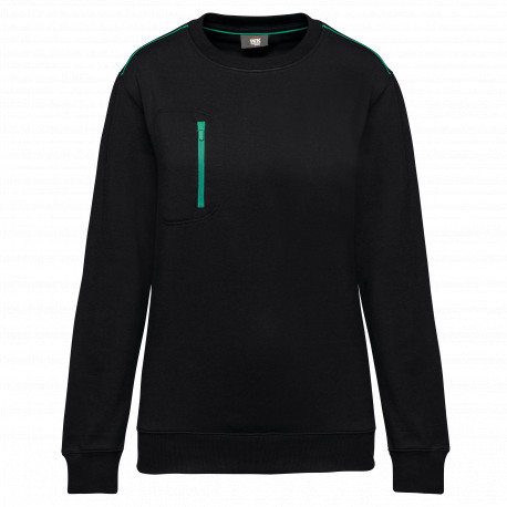 Felpa unisex Day To Day con tasca a zip contrasto WK403 WK. Designed To Work