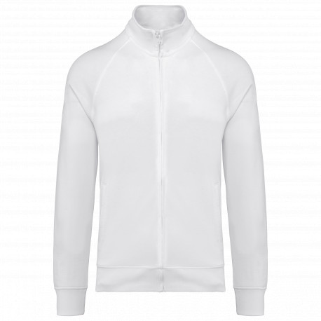 Felpa full zip unisex in cotone con maniche raglan WK406 WK. Designed To Work