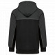 Giacca in felpa unisex bicolore con zip e cappuccio ecosostenibile WK410 WK. Designed To Work