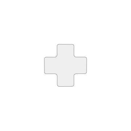 Confezione 20 divisori a "+" poliestere adesivo colore BIANCO
