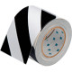 Nastro adesivo BIANCO/NERO in poliestere H mm 100x30 mt spess. mm 0,20