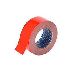Nastro adesivo ROSSO in poliestere H mm 50x30 mt spessore mm 0,20