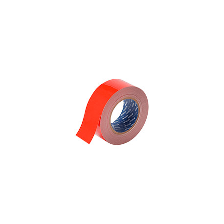 Nastro adesivo ROSSO in poliestere H mm 50x30 mt spessore mm 0,20