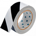 Nastro adesivo BIANCO/NERO in poliestere H mm 50x30mt spessore mm 0,20
