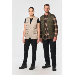 Gilet unisex in policotone multitasche foderato WK609 WK. Designed To Work