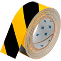 Nastro adesivo GIALLO/NERO in poliestere H mm 50x30mt spessore mm 0,20
