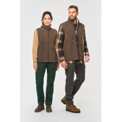 Bodywarmer unisex in pile con interno in sherpa WK610 WK. Designed To Work