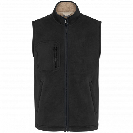 Bodywarmer unisex in pile con interno in sherpa WK610 WK. Designed To Work