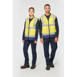 GILET DI SICUREZZA HI-VIZ riciclato con cerniera WK618 WK. Designed To Work
