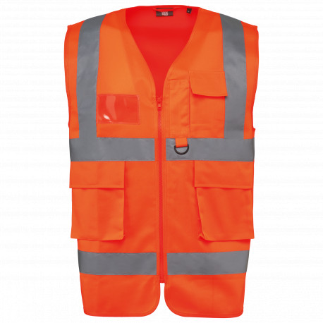 GILET DI SICUREZZA HI-VIZ riciclato con cerniera WK618 WK. Designed To Work