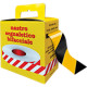 Rotolo nastro segnal. a strisce G/N mt 500