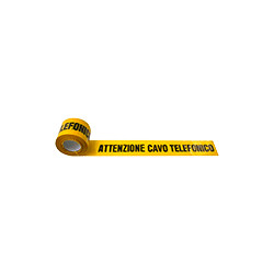 Rotolo nastro PE giallo CAVO TELEF. mt 200