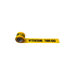 Rotolo nastro PE giallo TUBO GAS mt 200