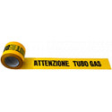Rotolo nastro PE giallo TUBO GAS mt 200